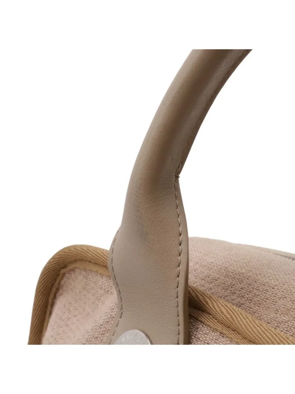 Chanel Deauville Bowling Bag 2-Way Chain Canvas Brown Beige Silver - Picture 6 of 9